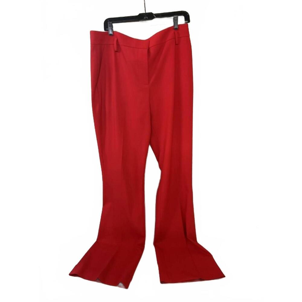 NEW JUDITH & CHARLES women's orsay stretch wool pant in scarlet red